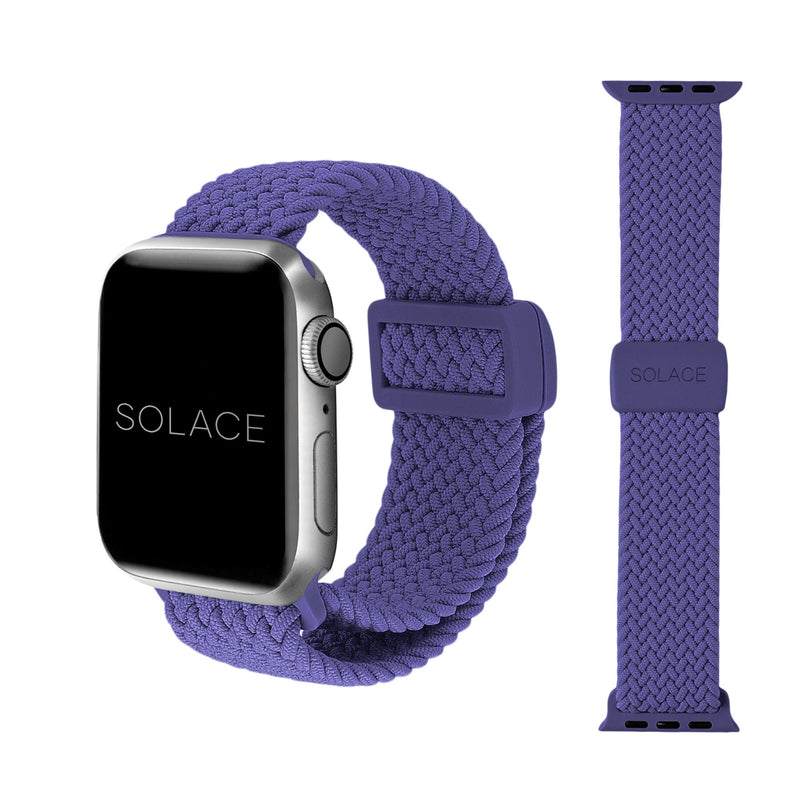 Grey adjustable braided Apple Watch band (38,40,41,42,45,49mm)