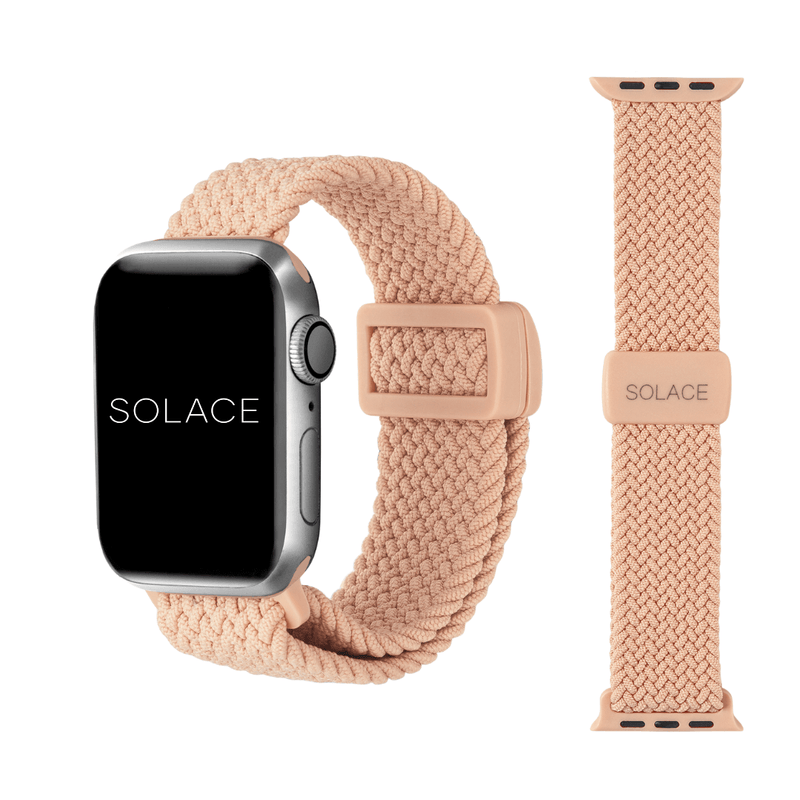Grey adjustable braided Apple Watch band (38,40,41,42,45,49mm)